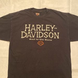 Vintage Harley Davidson Bad to the Bone T-Shirt size Large. Chicago Harley